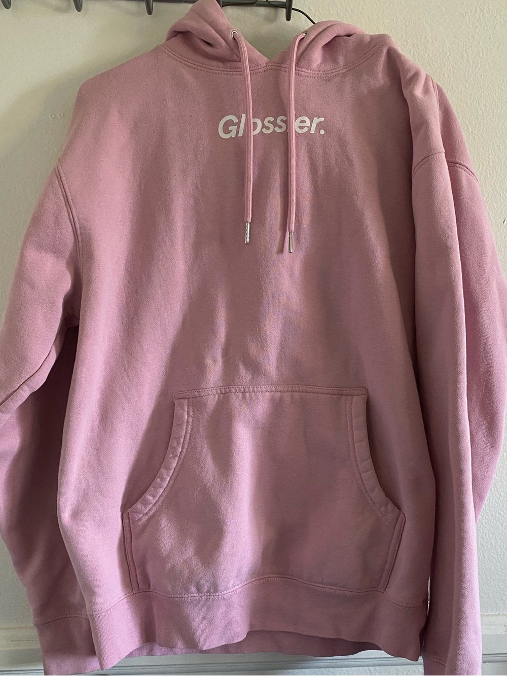 Glossier Pink Hoodie S